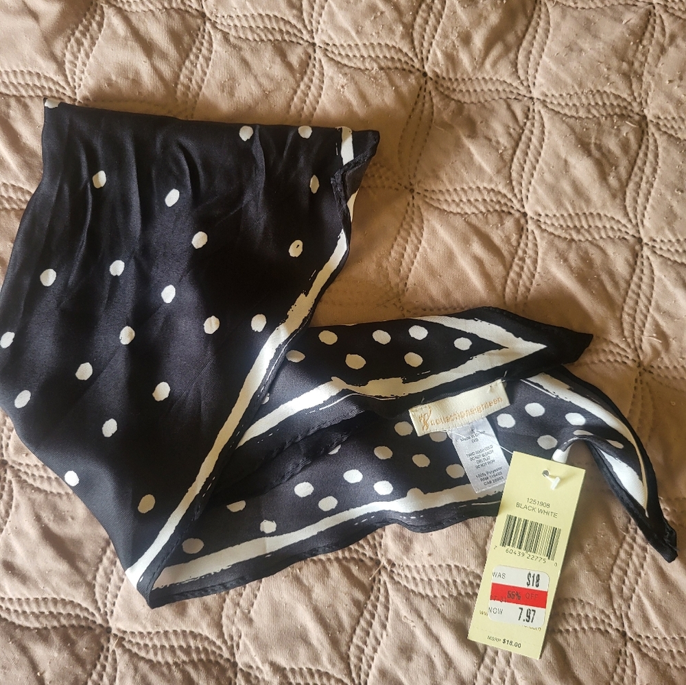 Black and White Polka Dot Fabric